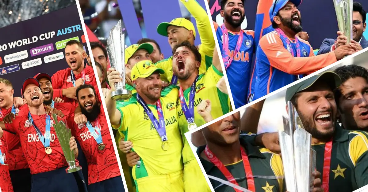 Winners of the Twenty20 World Cup